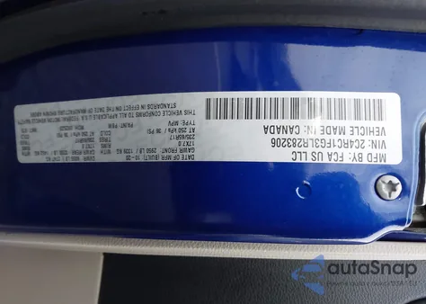 2020 Chrysler Pacifica Touring из США, поврежденный, VIN 2C4RC1FG3LR283206